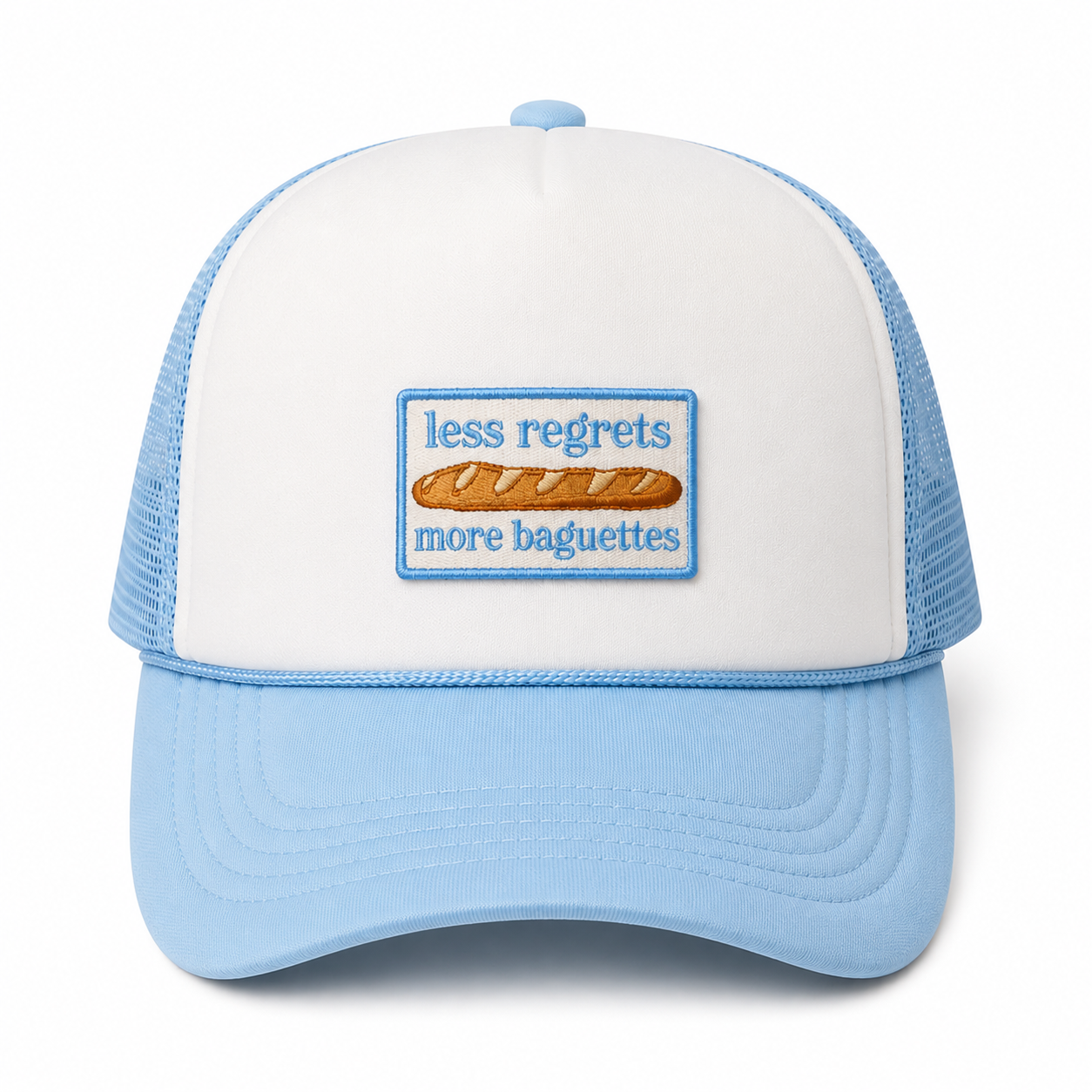 Less Regrets More Baguettes Trucker Hat